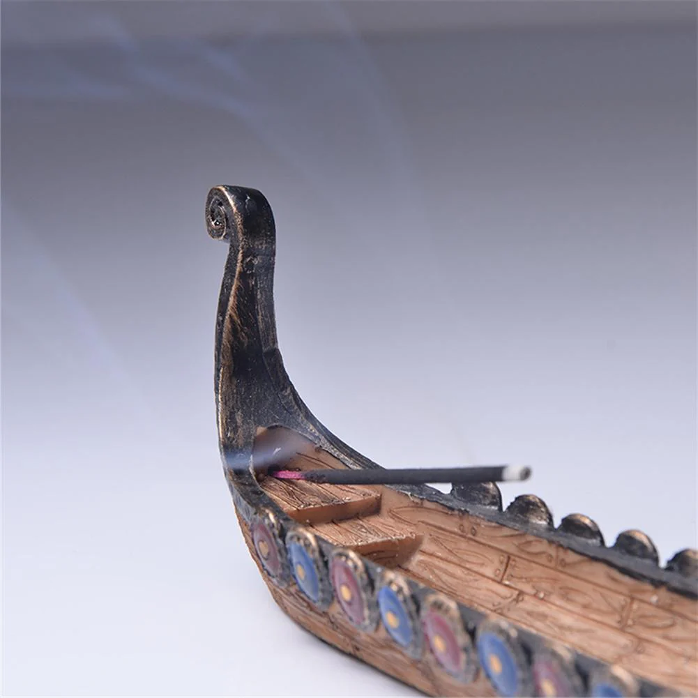Retro Dragon Boat Incense Burner - Image 9