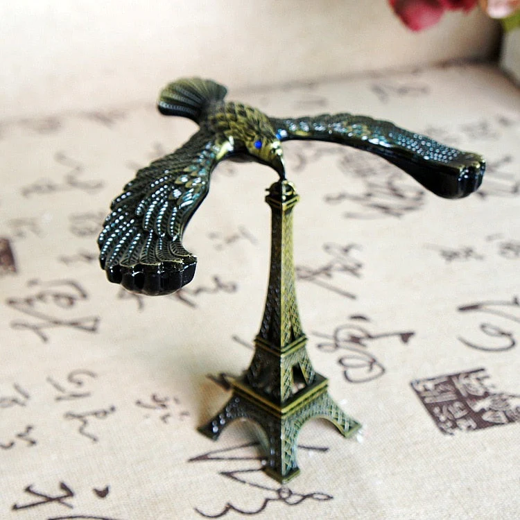 Retro Eagle Tower Balance Figurines - Image 2