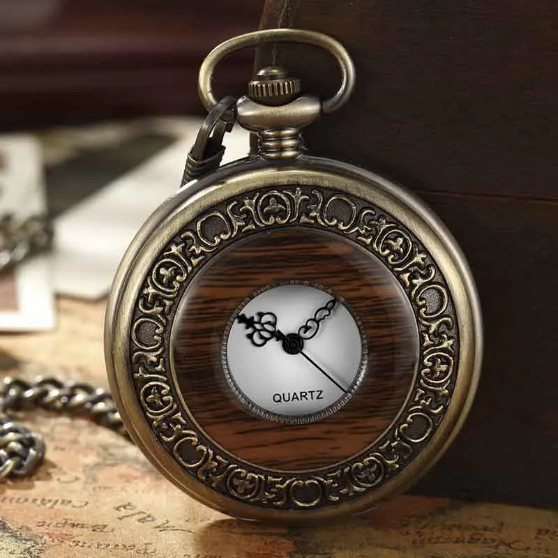 Retro Europe Rhythm Wood Pocket Watch - Image 6