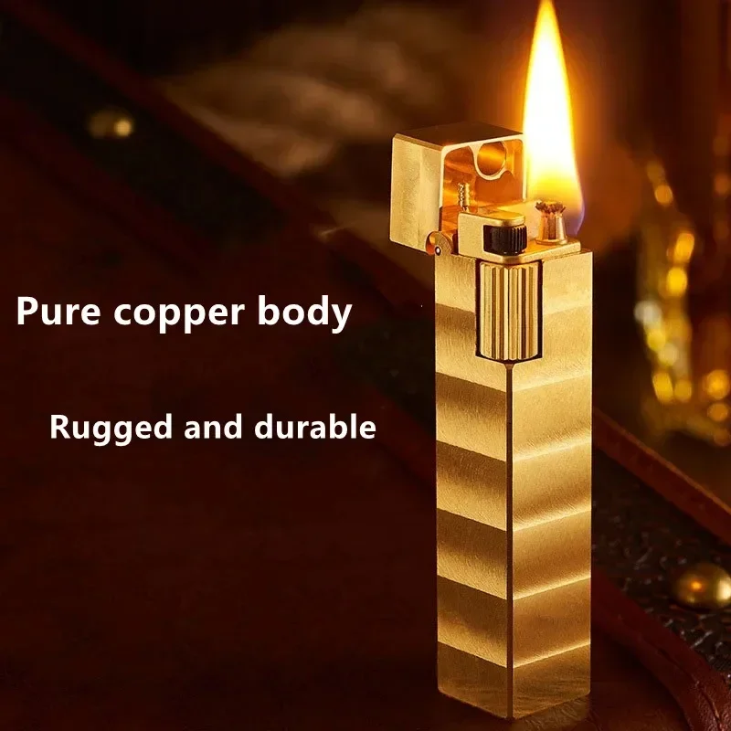Retro Handmade Pure Copper Kerosene Lighter - Image 3