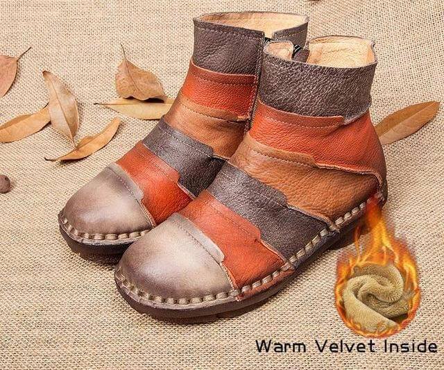 Retro Handmade Women Boots - Image 3