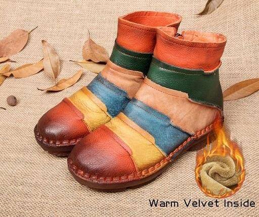 Retro Handmade Women Boots - Image 5