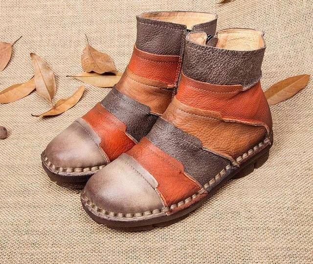 Retro Handmade Women Boots - Image 9