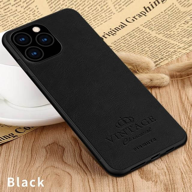Retro Leather Soft Edge iPhone 11 Case - Image 4