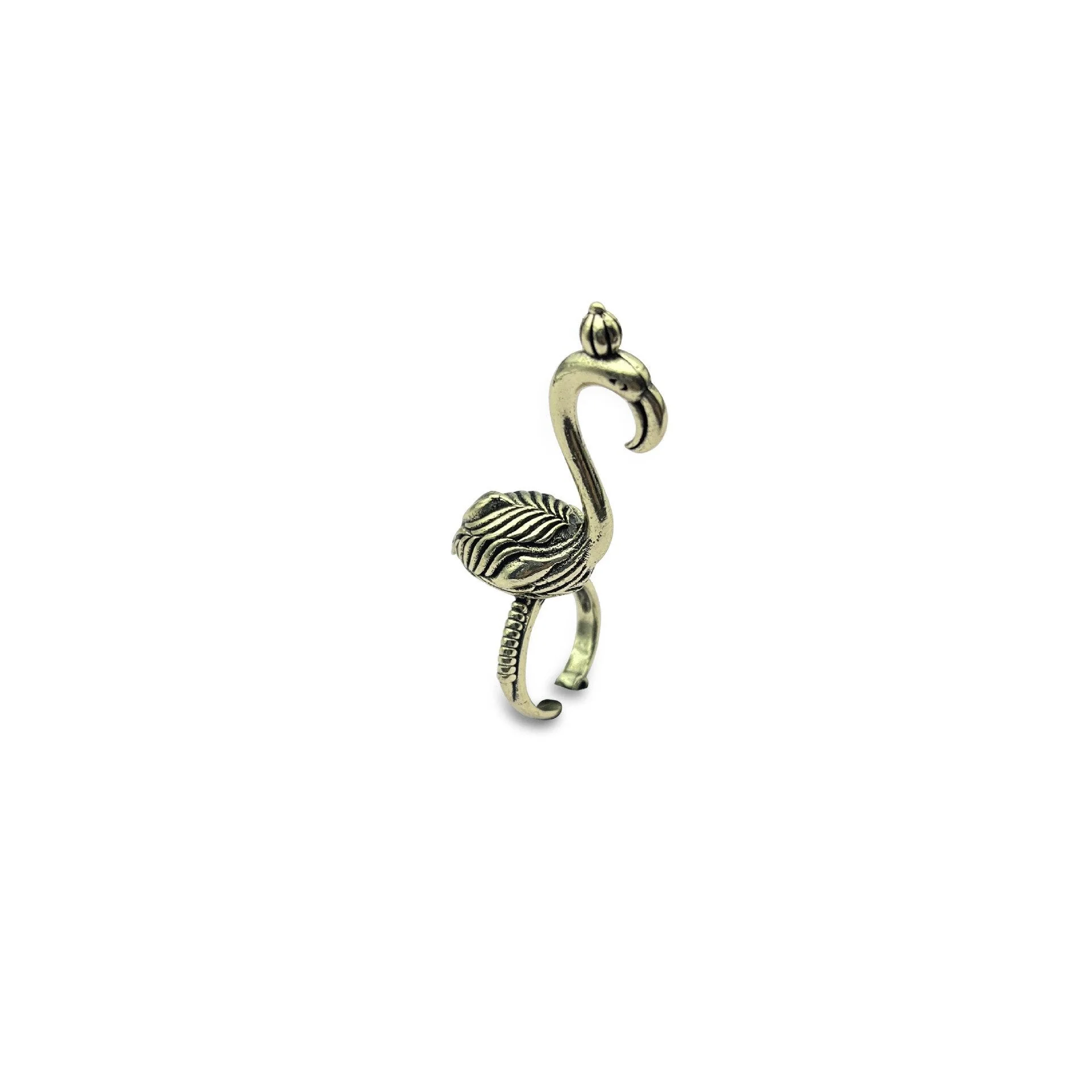 Retro Mystical Time Brass Dragon Ring - Image 11