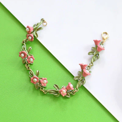 Retro Orchid Flower Bracelet - Image 7