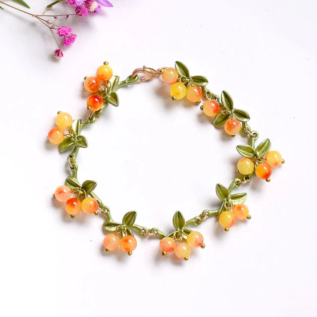 Retro Orchid Flower Bracelet - Image 8