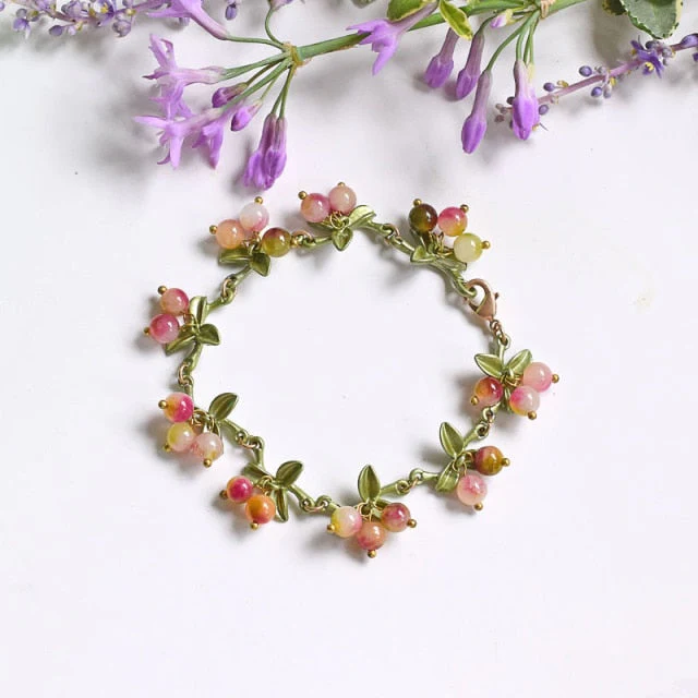 Retro Orchid Flower Bracelet - Image 9
