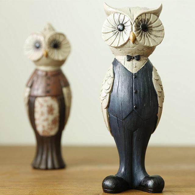 Retro Owl Art Ornaments Home Decoration - Image 2