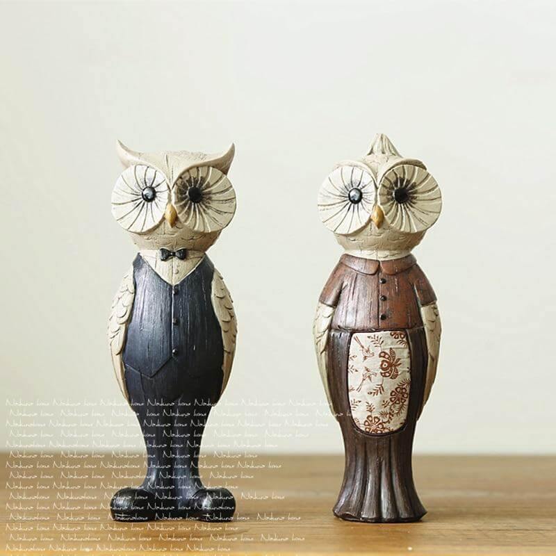 Retro Owl Art Ornaments Home Decoration - Image 3