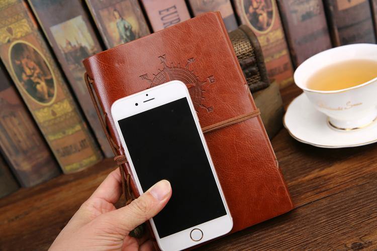 Retro PU Leather Pirate Spiral Notebook - Image 10