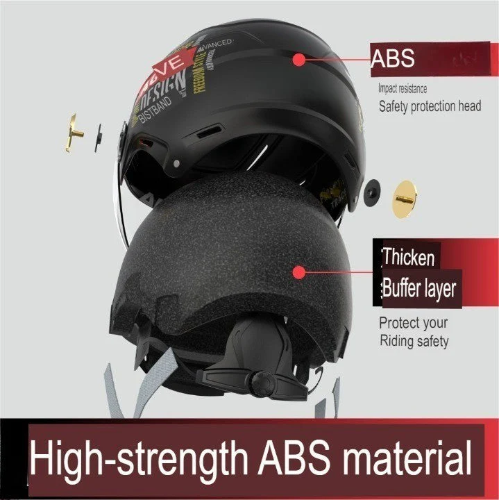 Retro Rider Heavy-Duty Motorcycle Helmet - Image 3