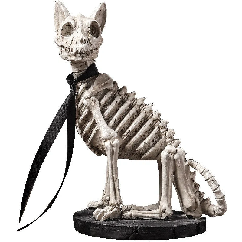 Retro Skull Dog Statue - Image 8