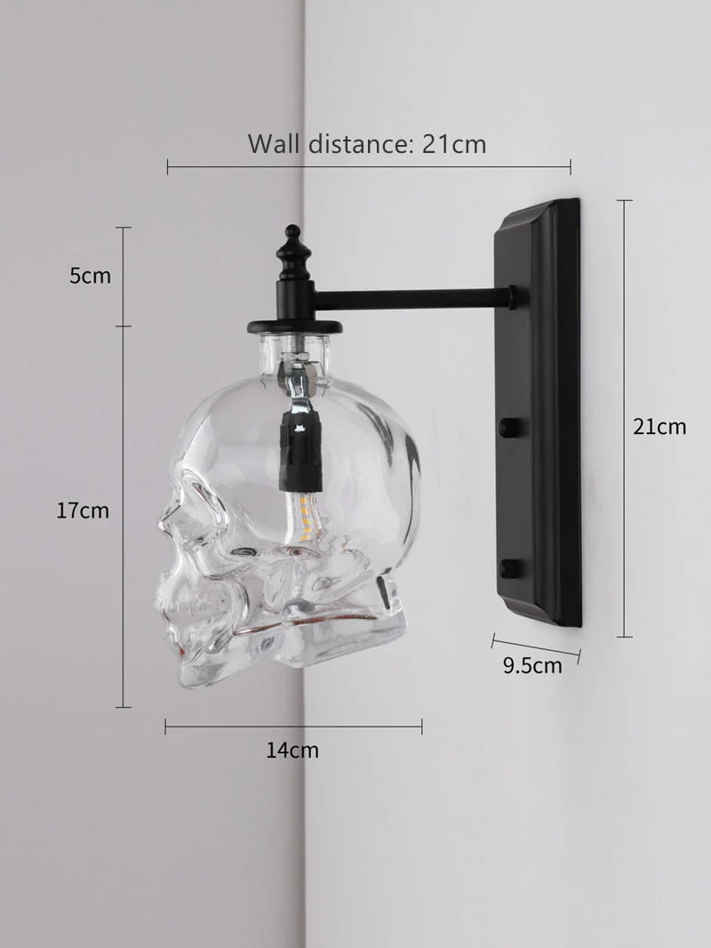 Retro Skull Glass Pendant Light - Image 10