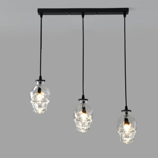 Retro Skull Glass Pendant Light - Image 11