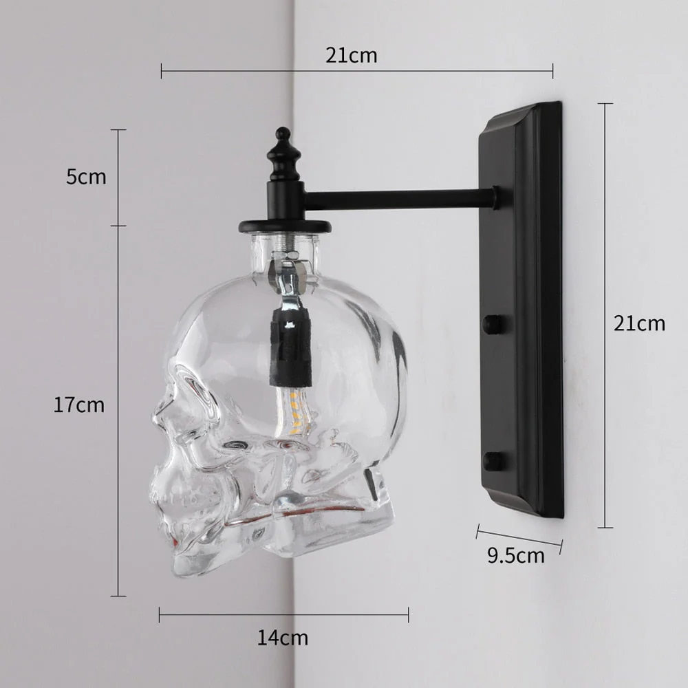 Retro Skull Glass Pendant Light - Image 14
