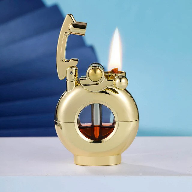 Retro Windproof Transparent Oil Tank Lighter - Image 7