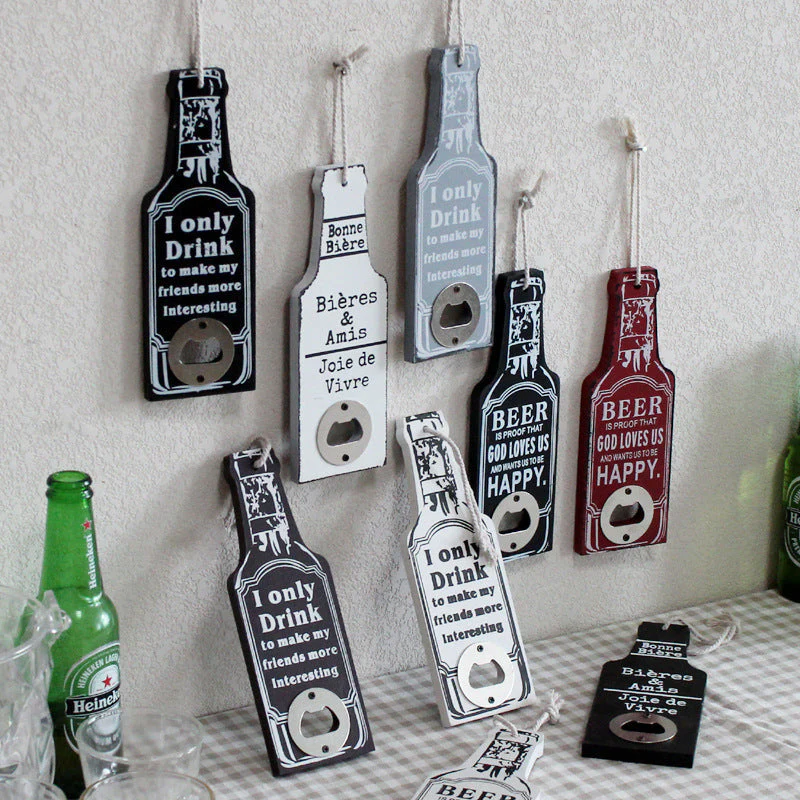 Retro Wood Bottle Opener - Image 2
