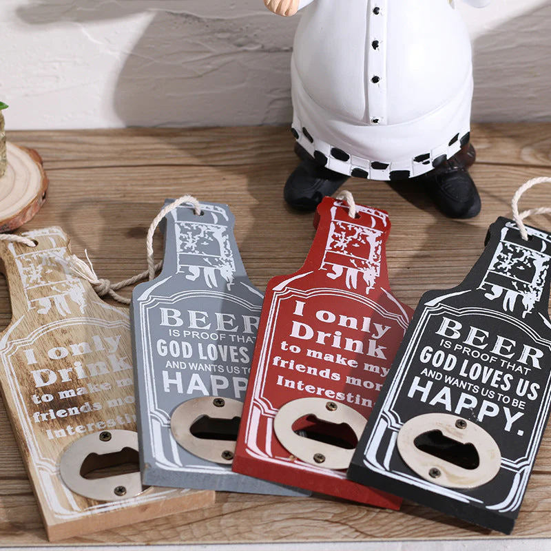 Retro Wood Bottle Opener - Image 3