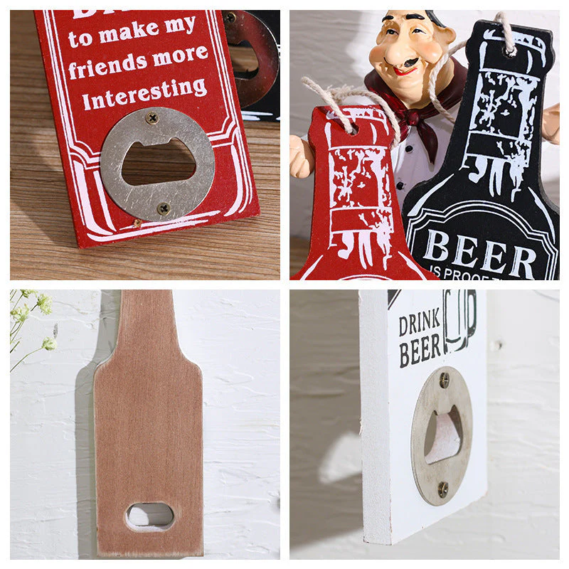 Retro Wood Bottle Opener - Image 4
