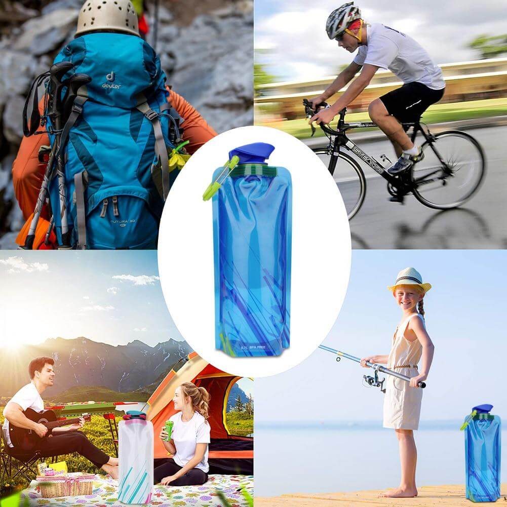 Reusable Foldable Flexible Water Bottle - Image 9