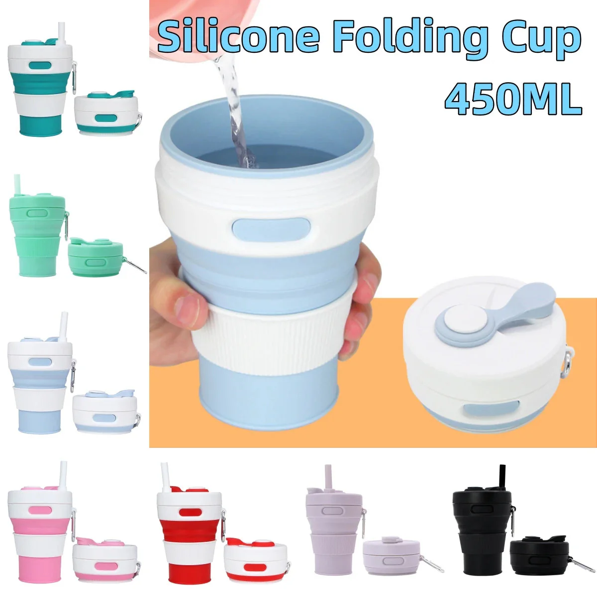 Reusable Portable Sip-and-Go Collapsible Cup - Image 4