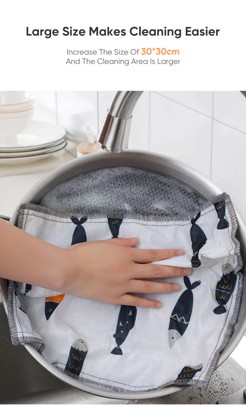 Reusable Super Absorbent Kitchen Towel Pack - Image 5