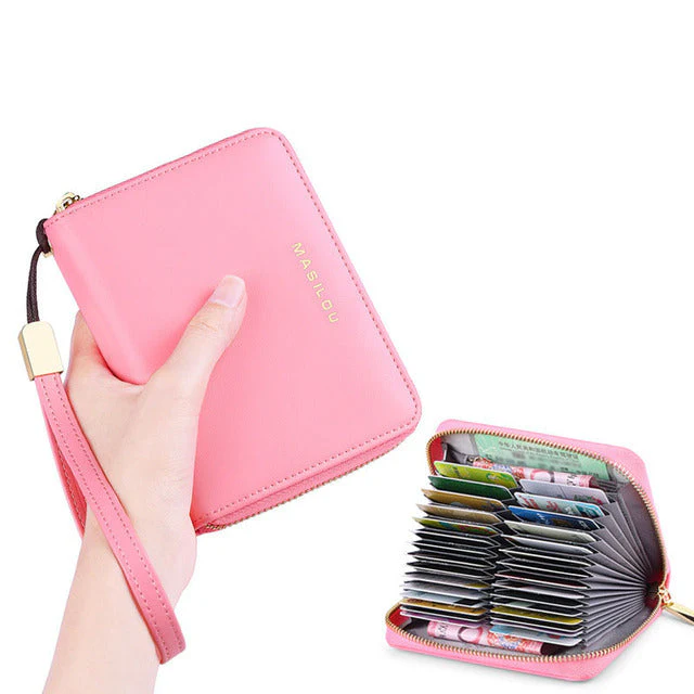RFID Blocking Large Leather Women Wallet - Image 10