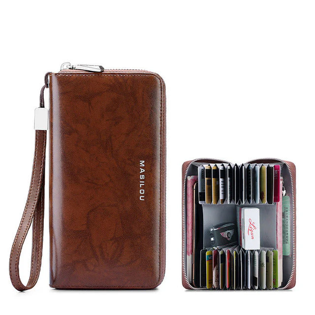 RFID Blocking Large Leather Women Wallet - Image 12