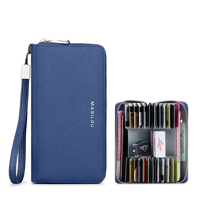 RFID Blocking Large Leather Women Wallet - Image 13