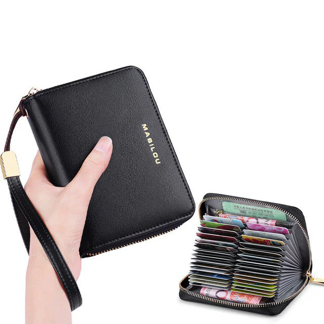 RFID Blocking Large Leather Women Wallet - Image 16