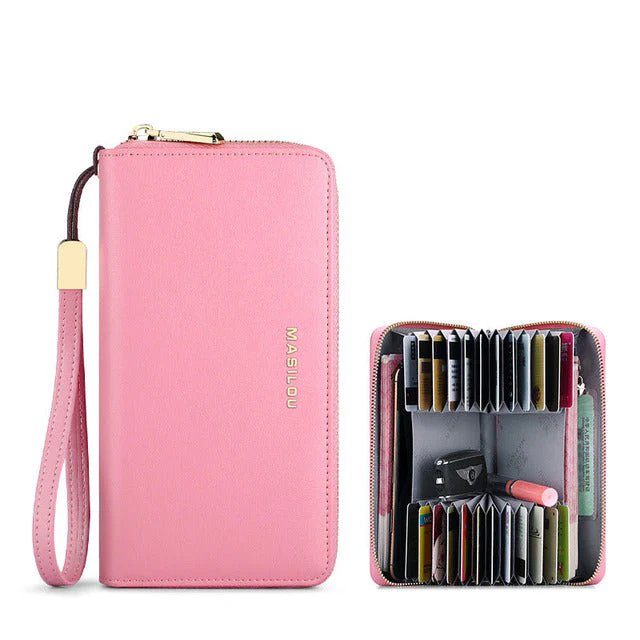 RFID Blocking Large Leather Women Wallet - Image 3