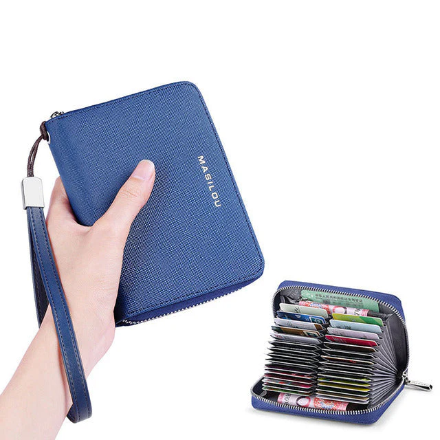 RFID Blocking Large Leather Women Wallet - Image 6