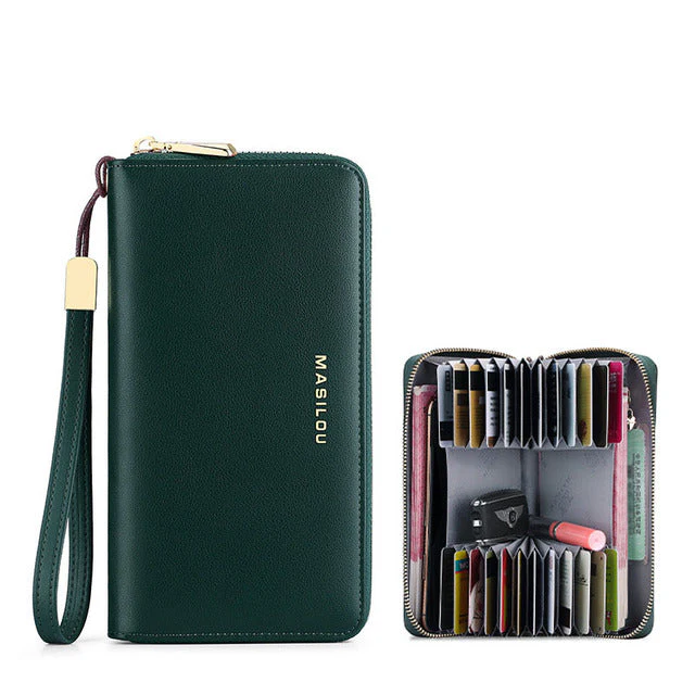 RFID Blocking Large Leather Women Wallet - Image 7
