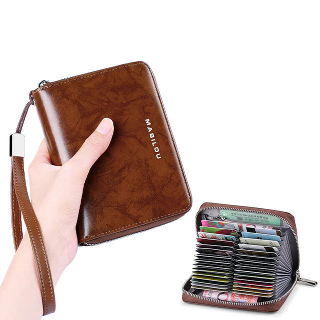 RFID Blocking Large Leather Women Wallet - Image 9