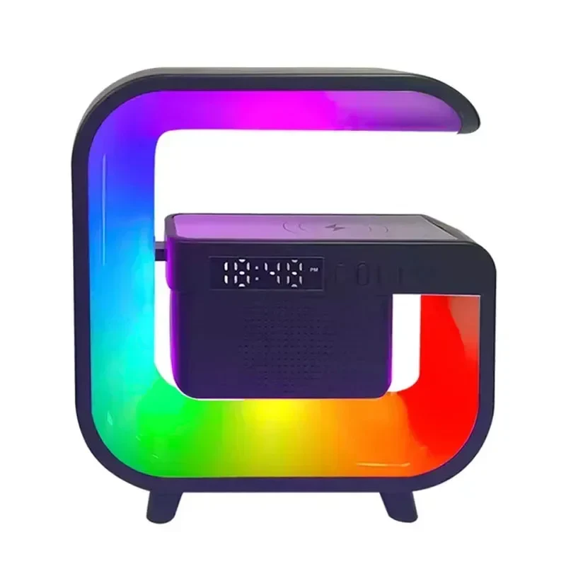 RGB Wireless Charging Bluetooth Futuristic Night Lamp Speaker - Image 6