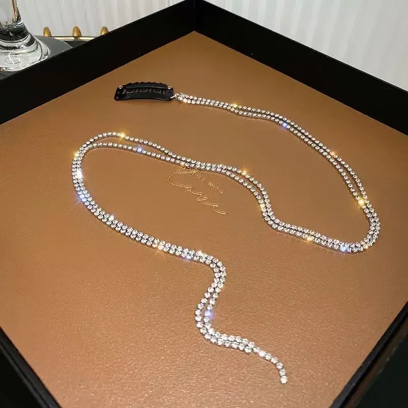 Rhinestone Tassel Glamorous Hair Chain - Image 8