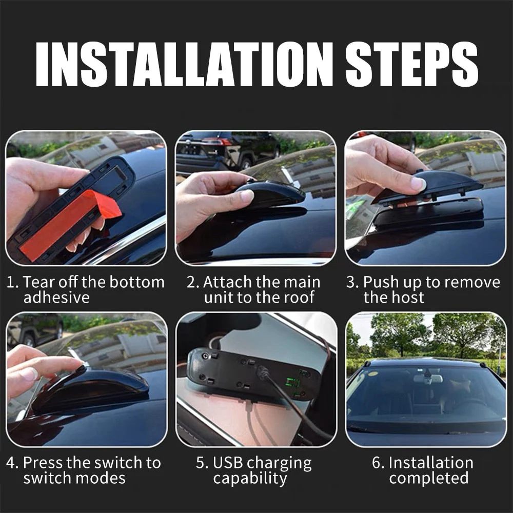 Road Laser Remote Control Car Alert Lighting System - Image 4