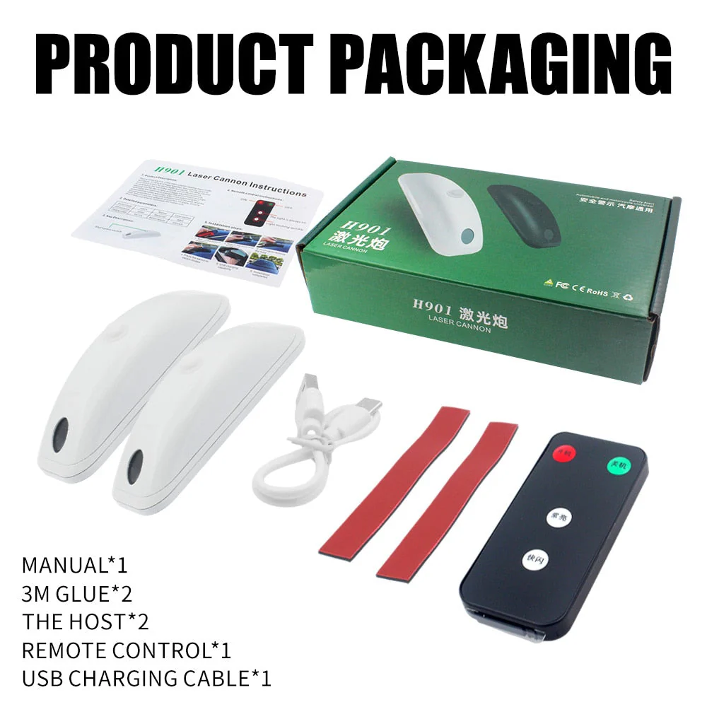 Road Laser Remote Control Car Alert Lighting System - Image 8
