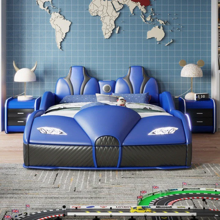 Rocket Ride Racing Style Futuristic Car Kids Bed - Image 2