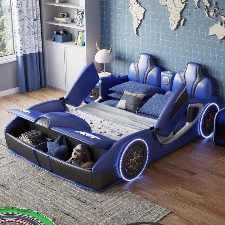 Rocket Ride Racing Style Futuristic Car Kids Bed - Image 3