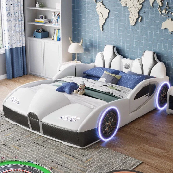 Rocket Ride Racing Style Futuristic Car Kids Bed - Image 4