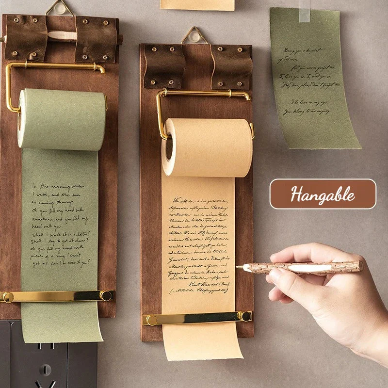 Roll-Note Wooden Clipboard - Image 2