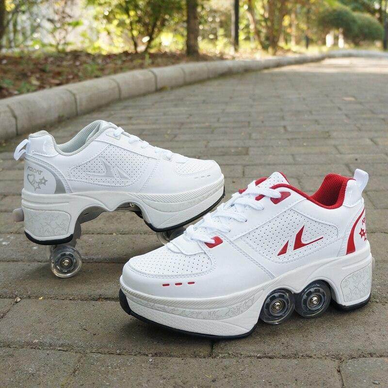 Roller Skate Double Wheels Sneakers - Image 3