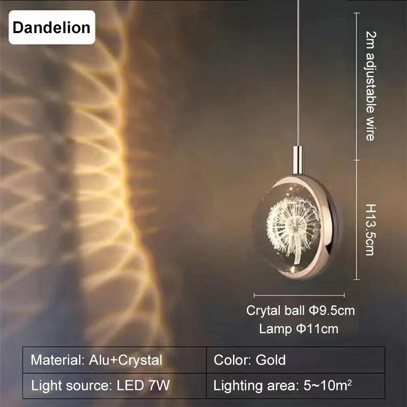 Romantic Crystal Rotating Mood LED Lights - Image 12