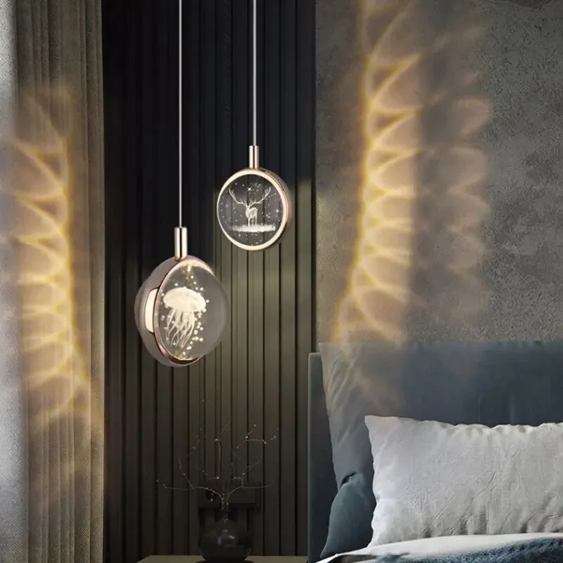 Romantic Crystal Rotating Mood LED Lights - Image 5