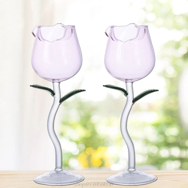 Rose Shape Elegant Wine Glass - Image 3