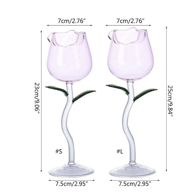Rose Shape Elegant Wine Glass - Image 7