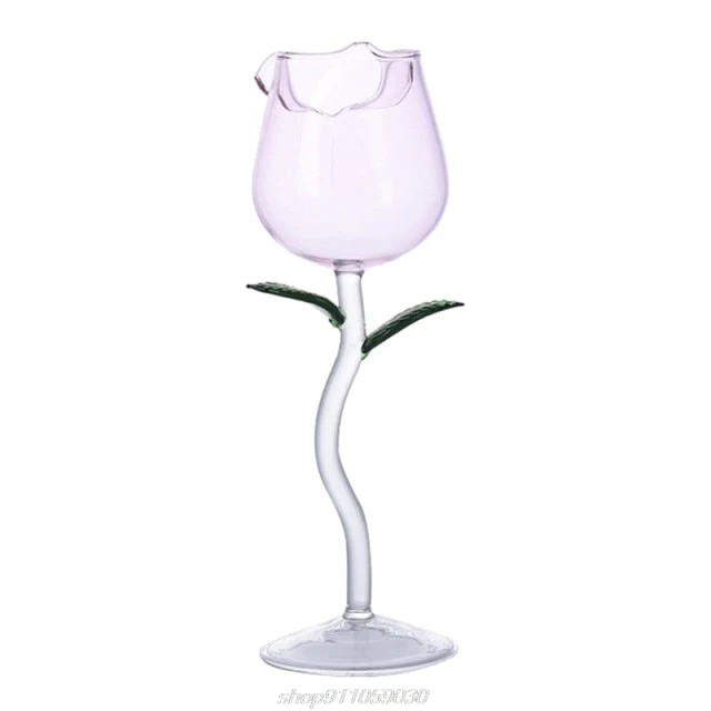 Rose Shape Elegant Wine Glass - Image 9