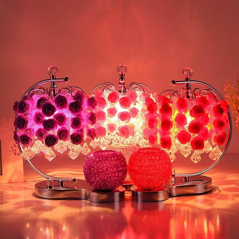 Rose Table Lamp with Aromatherapy Cup - Image 2